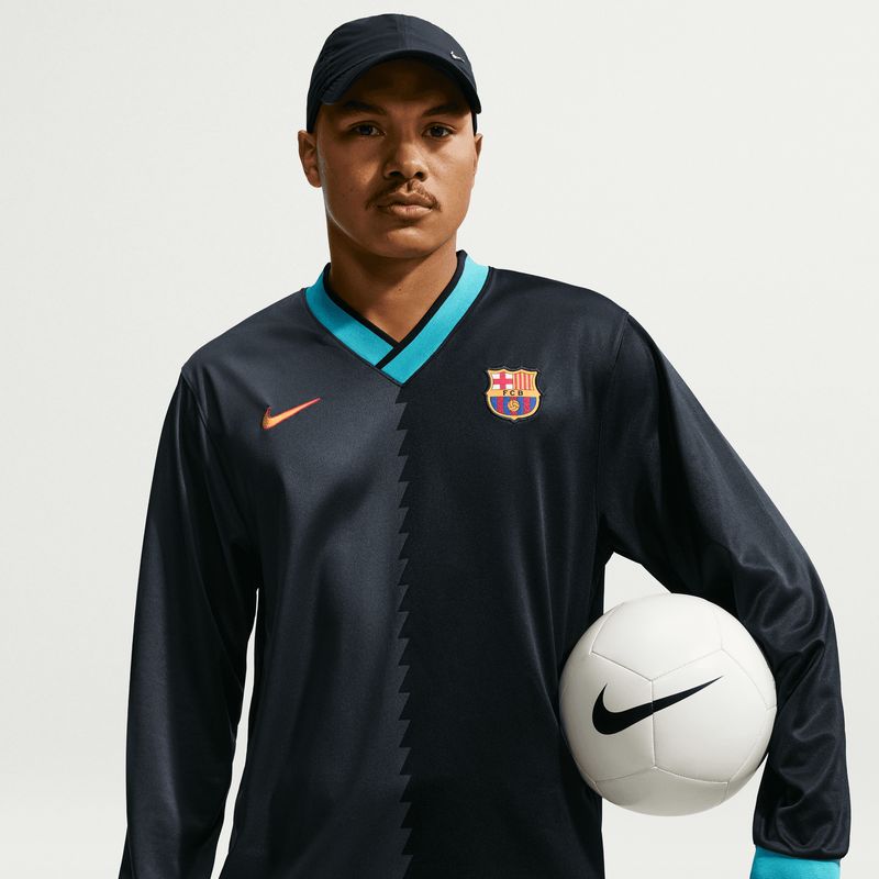 BARCELONA 26/27 ENERGY JERSEY LS (BLACK/TEAL)