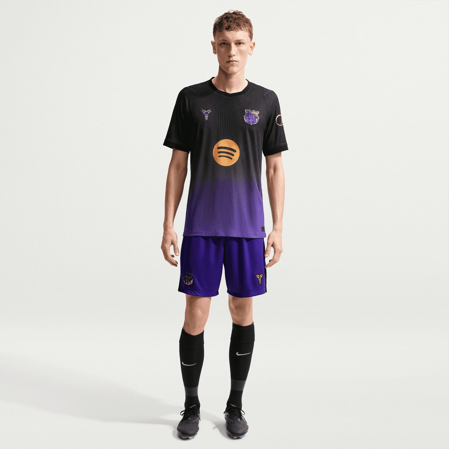 FC BARCELONA 26/27 AUTHENTIC AWAY JERSEY (BLACK/PURPLE)