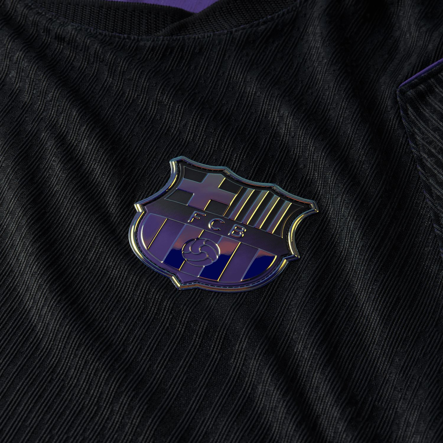 FC BARCELONA 26/27 AUTHENTIC AWAY JERSEY (BLACK/PURPLE)