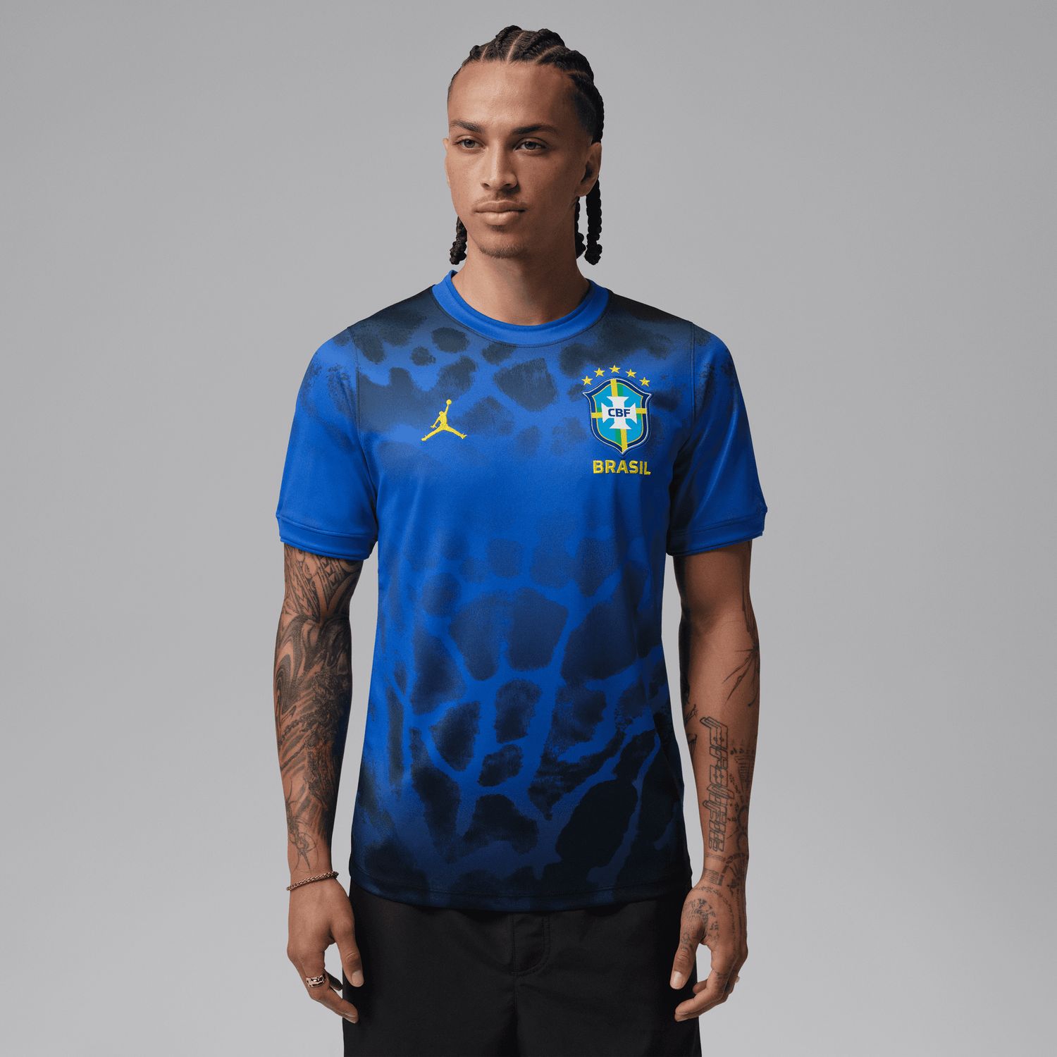 BRAZIL X JORDAN 2026 ACADEMY PRO JERSEY (NAVY/BLUE)