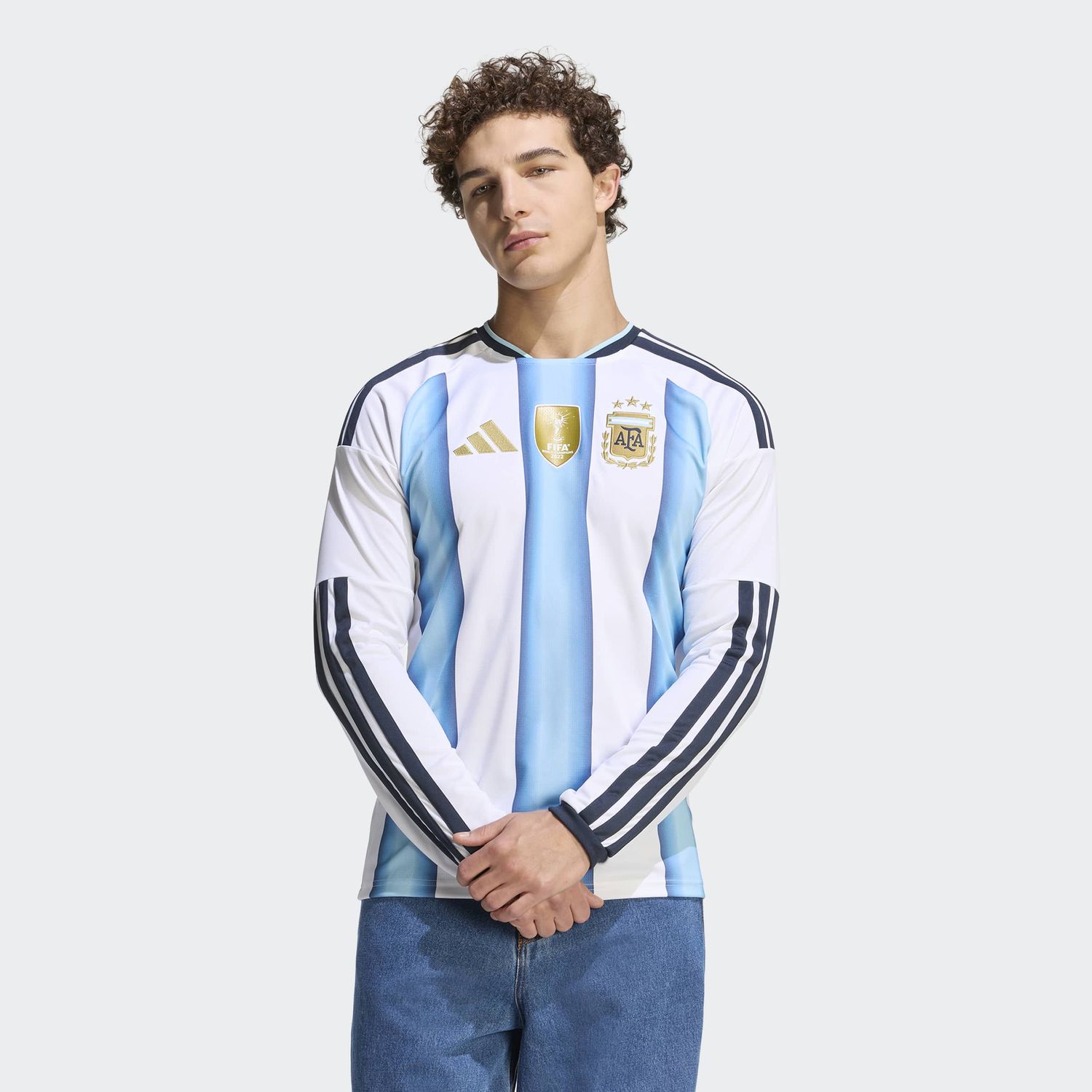 ARGENTINA 2026 HOME JERSEY LS (WHITE/BLUE)