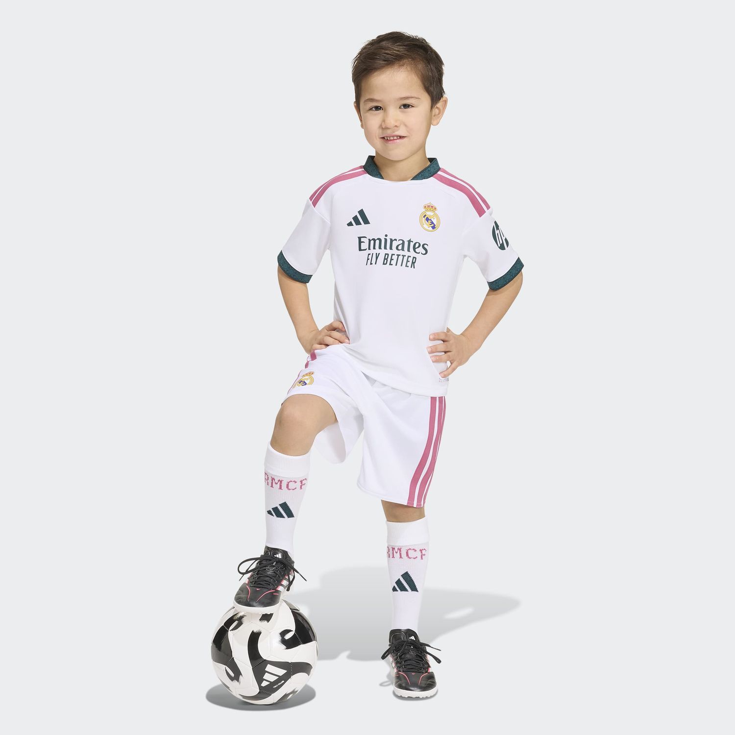 REAL MADRID 26/27 HOME MINI KIT KIDS (WHITE/PINK)