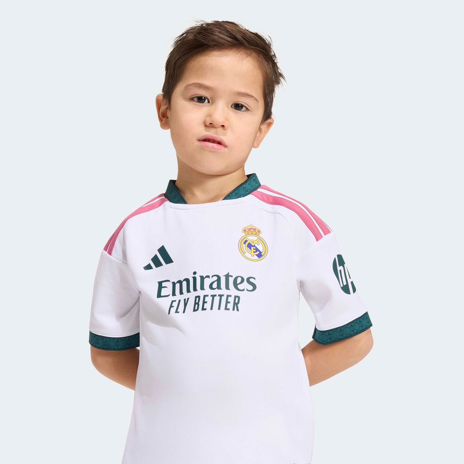 REAL MADRID 26/27 HOME MINI KIT KIDS (WHITE/PINK)