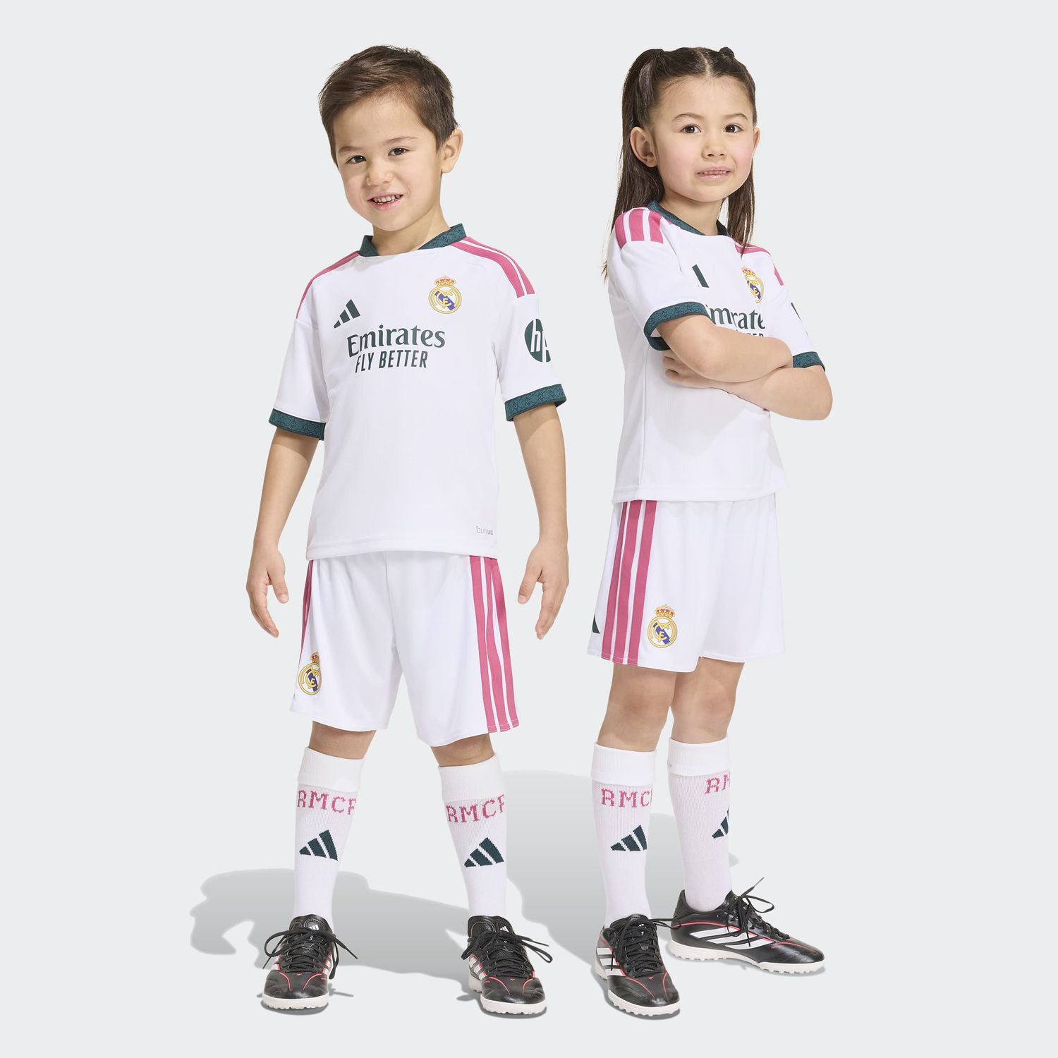 REAL MADRID 26/27 HOME MINI KIT KIDS (WHITE/PINK)