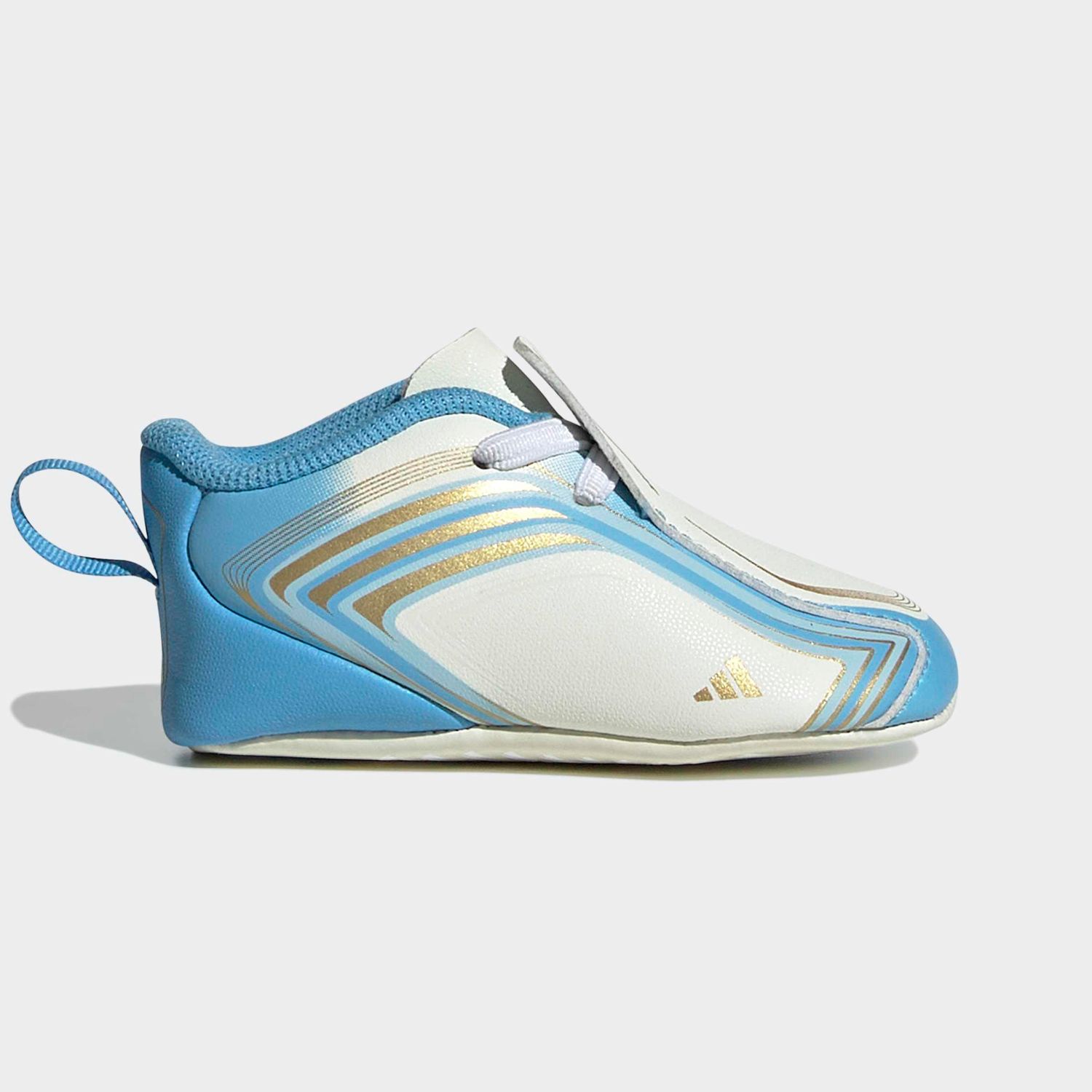 F50 MESSI CRIB SHOES (IVORY/BLUE)