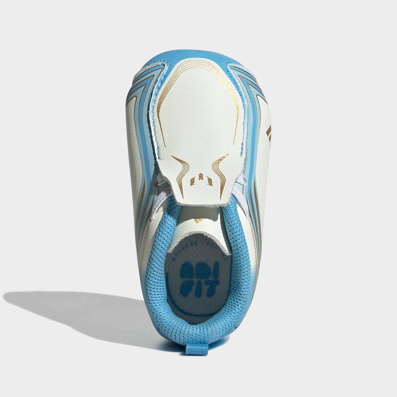 F50 MESSI CRIB SHOES (IVORY/BLUE)