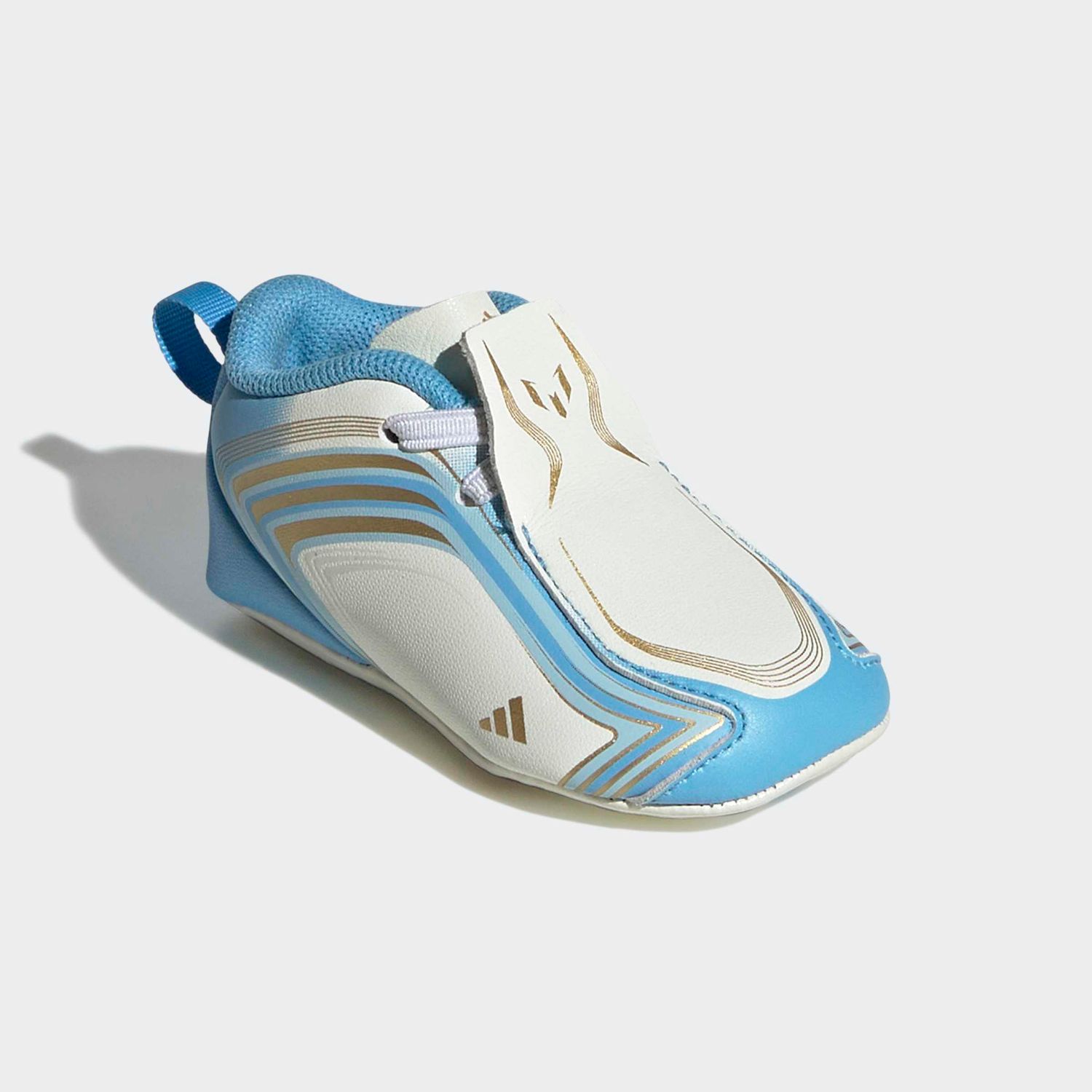 F50 MESSI CRIB SHOES (IVORY/BLUE)