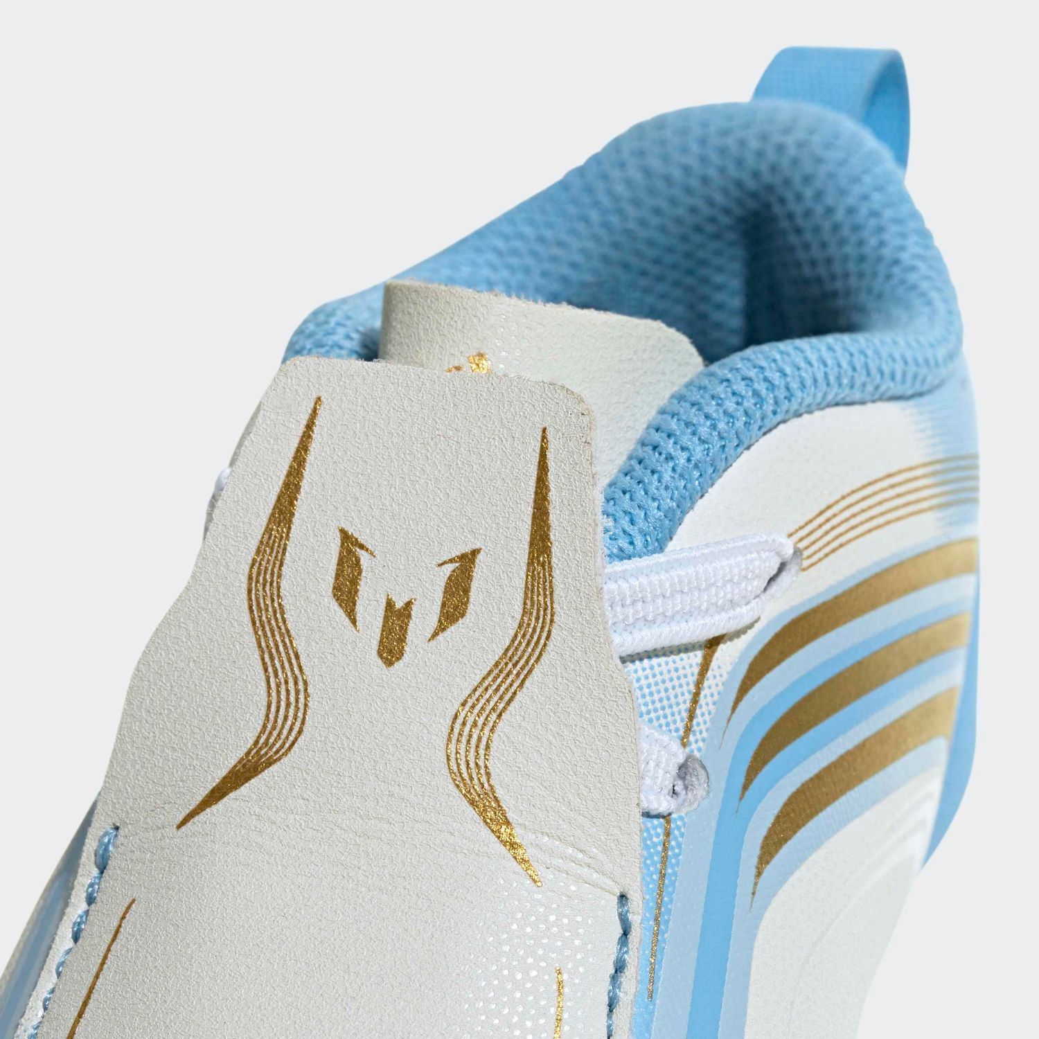 F50 MESSI CRIB SHOES (IVORY/BLUE)