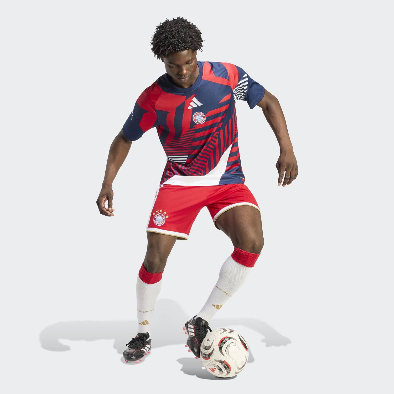 BAYERN 26/27 PREMATCH JERSEY (NAVY/RED)