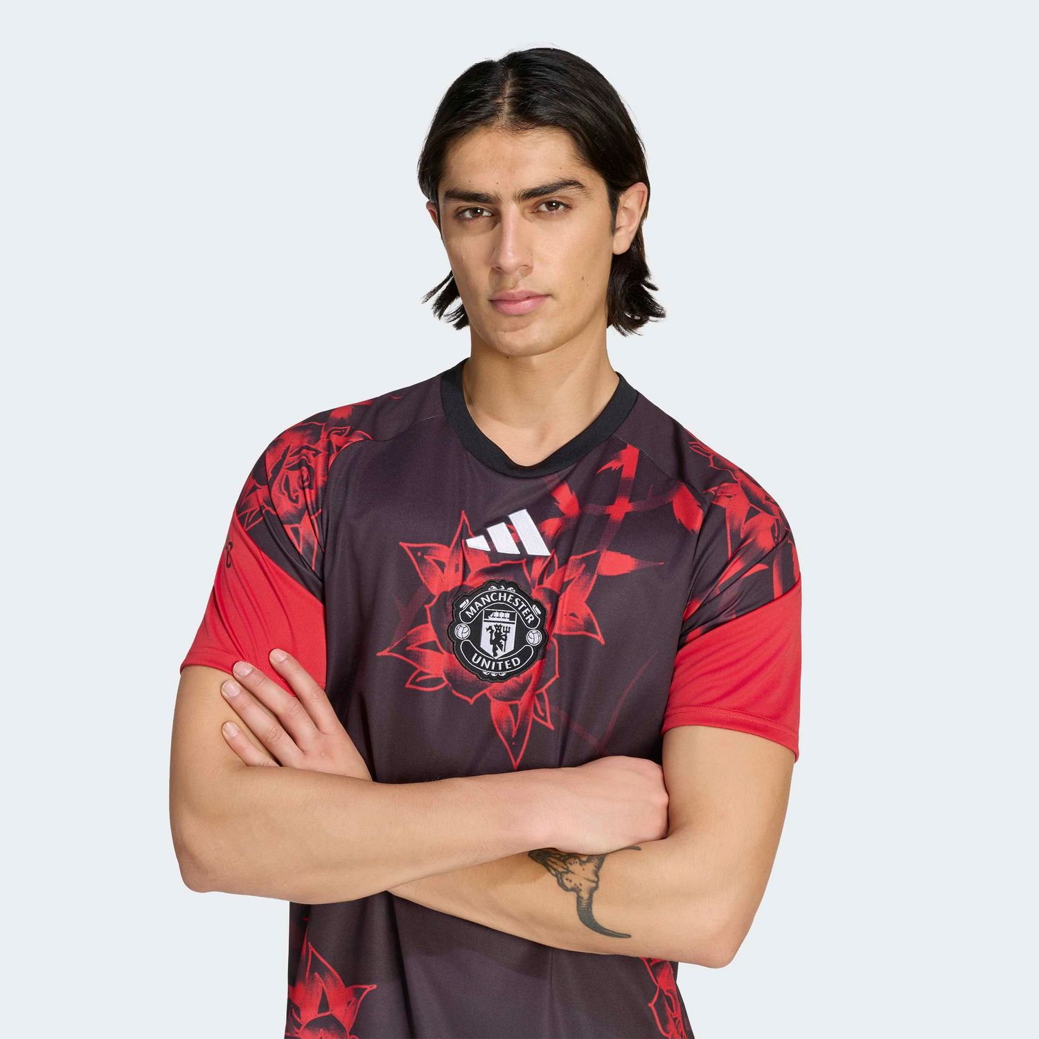 MANCHESTER UNITED 26/27 PREMATCH JERSEY (BLACK/RED)