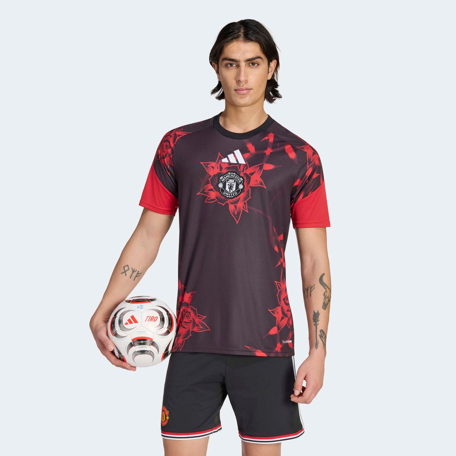 MANCHESTER UNITED 26/27 PREMATCH JERSEY (BLACK/RED)
