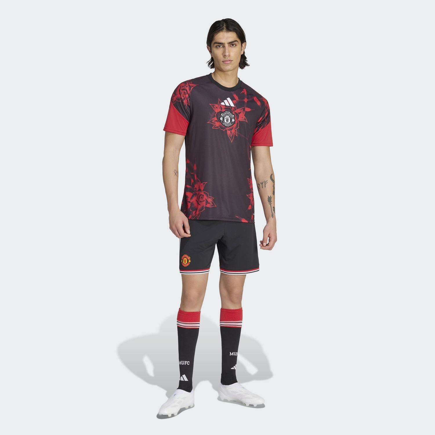 MANCHESTER UNITED 26/27 PREMATCH JERSEY (BLACK/RED)