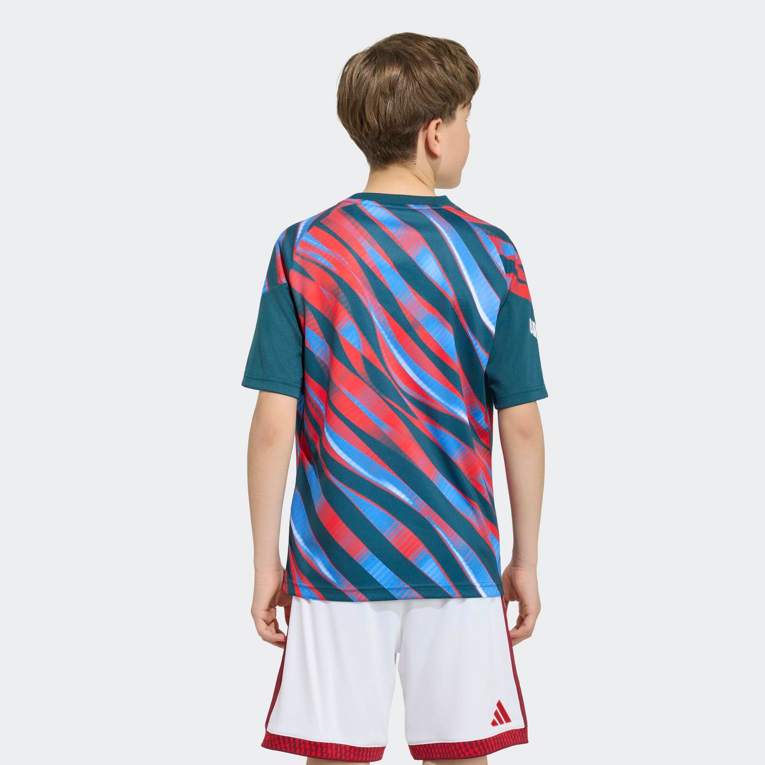 ARSENAL 26/27 PREMATCH JERSEY YOUTH (TEAL/RED)