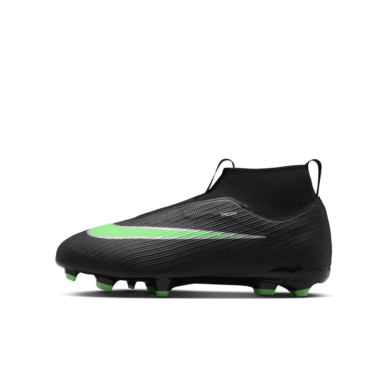 MERCURIAL SUPERFLY 11 ACADEMY FG/MG JR (BLACK/GREEN)