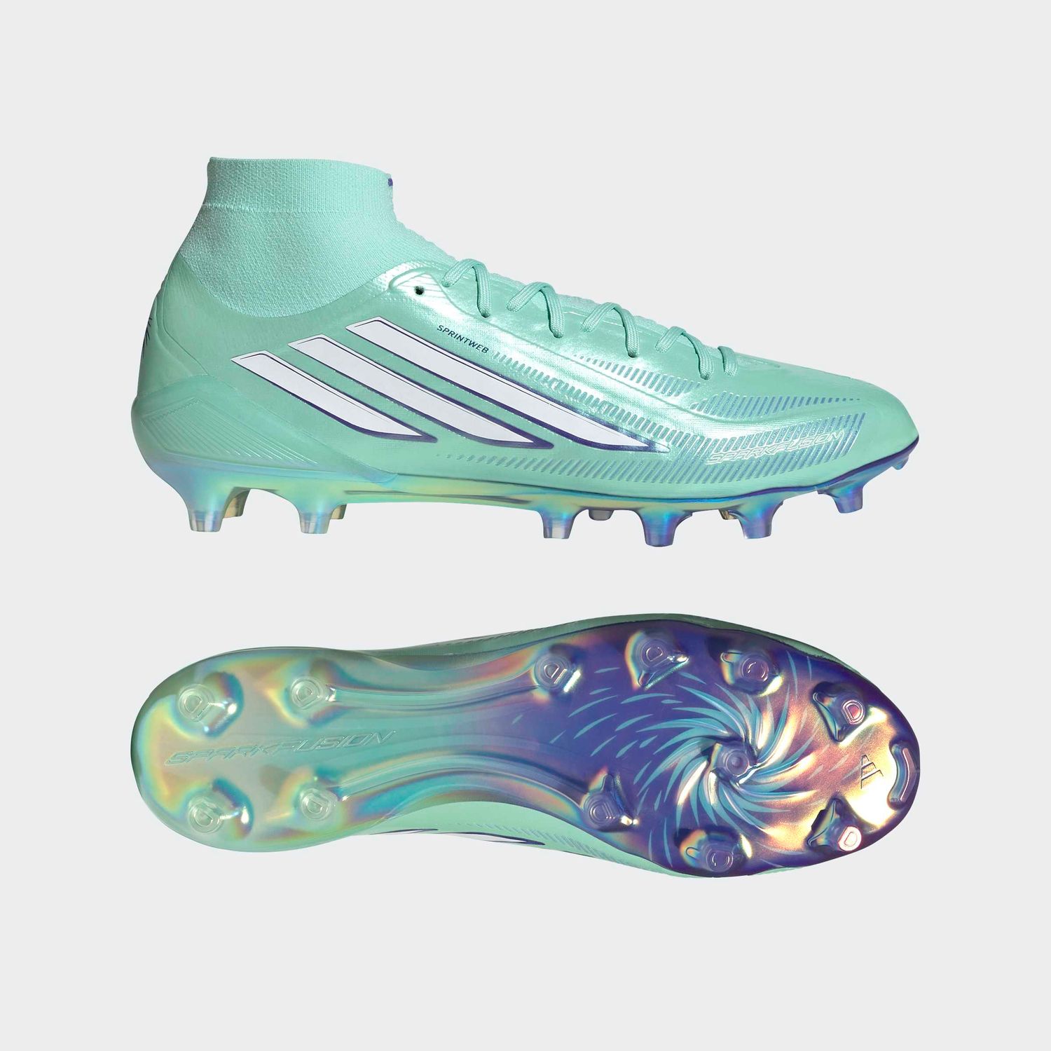 F50 SPARKFUSION ELITE FG/AG (GREEN/WHITE/PURPLE)