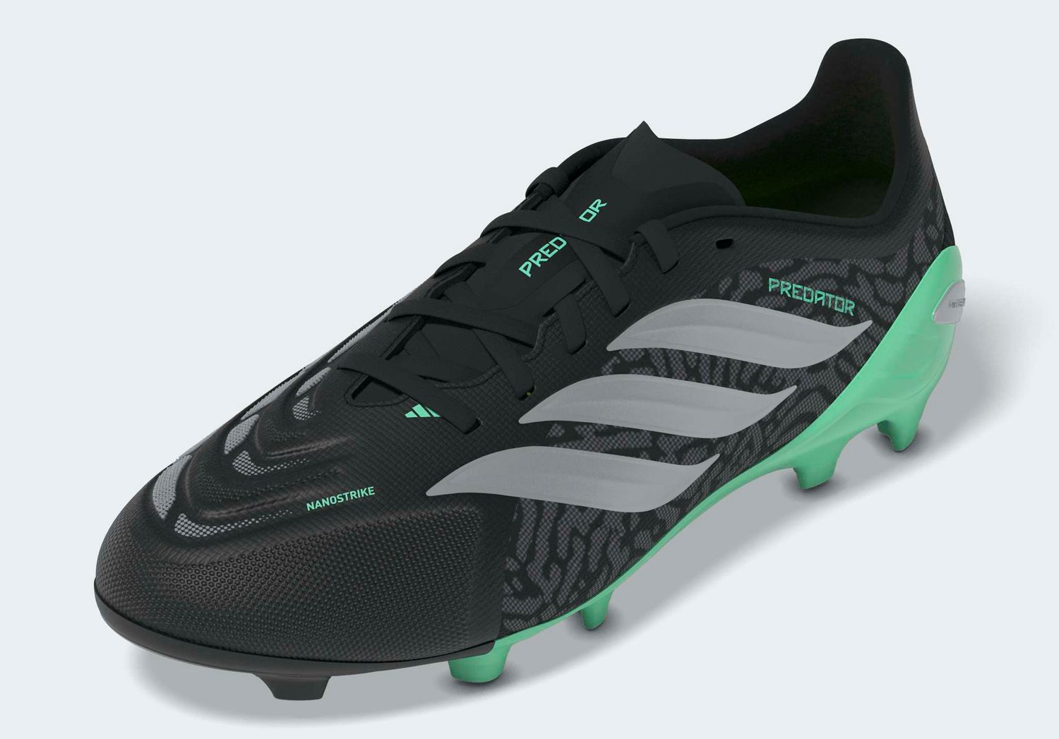 PREDATOR LEAGUE FG JR (BLACK/SILVER/GREEN)