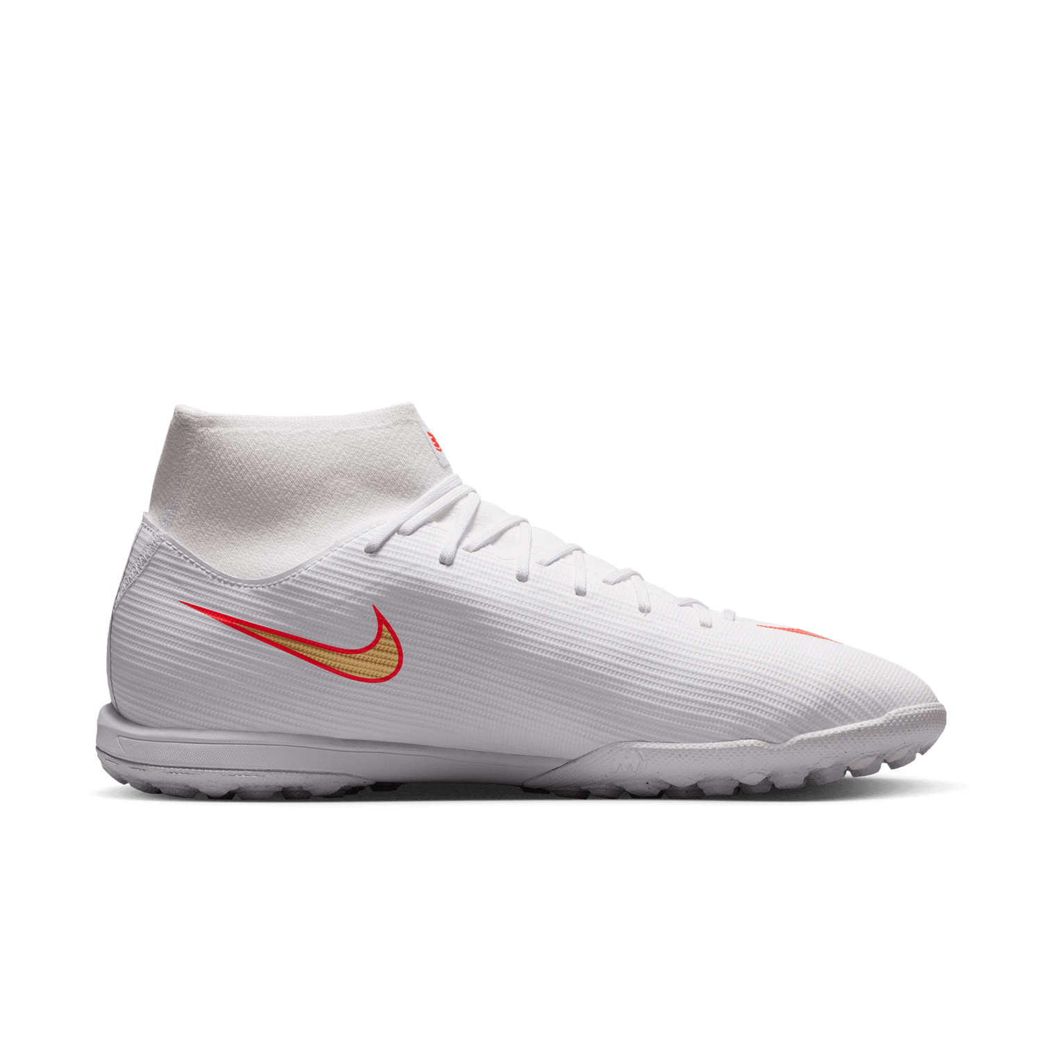 MERCURIAL SUPERFLY 11 ACADEMY TF (WHITE/GOLD)