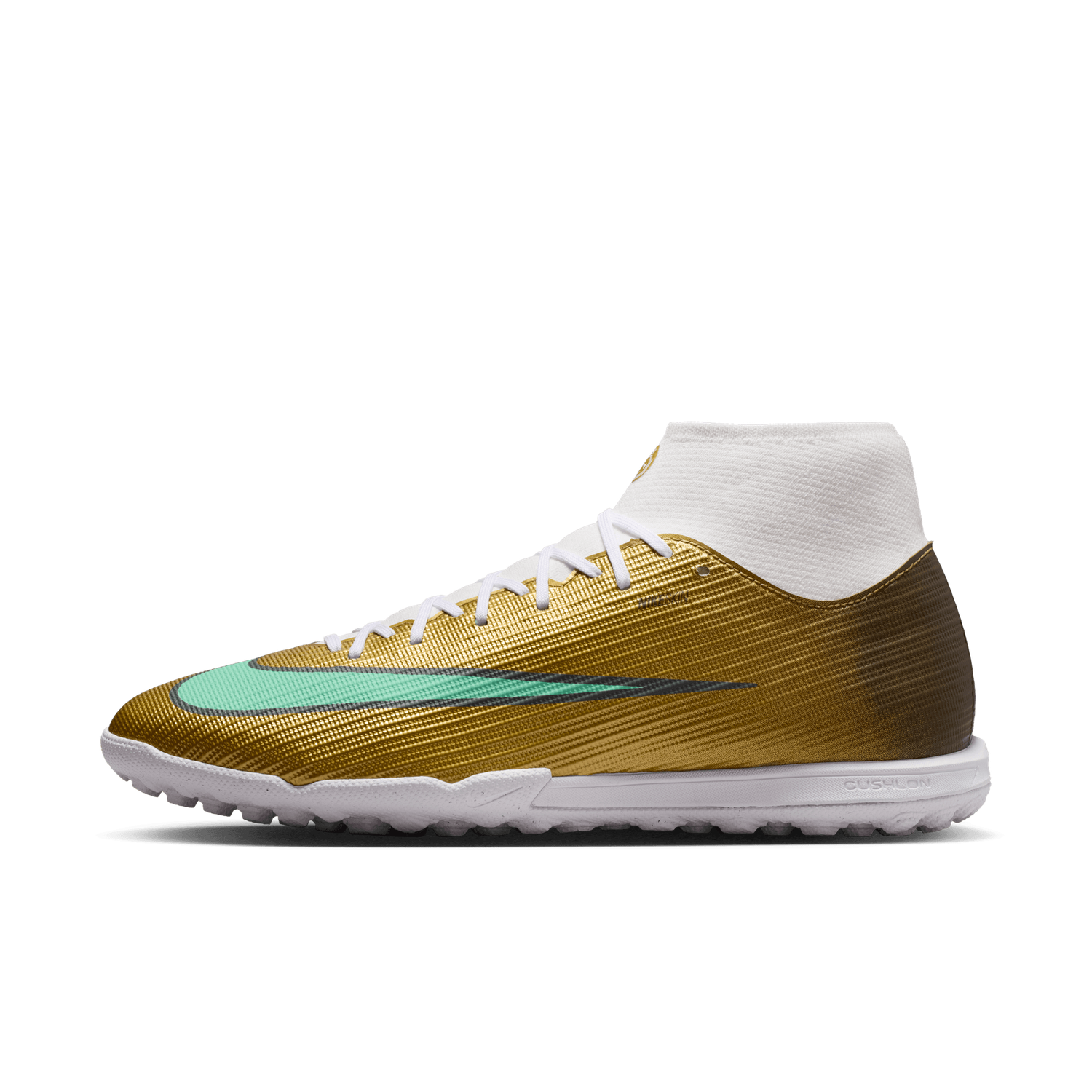 MERCURIAL SUPERFLY 11 ACADEMY KM TF (GOLD/GREEN)