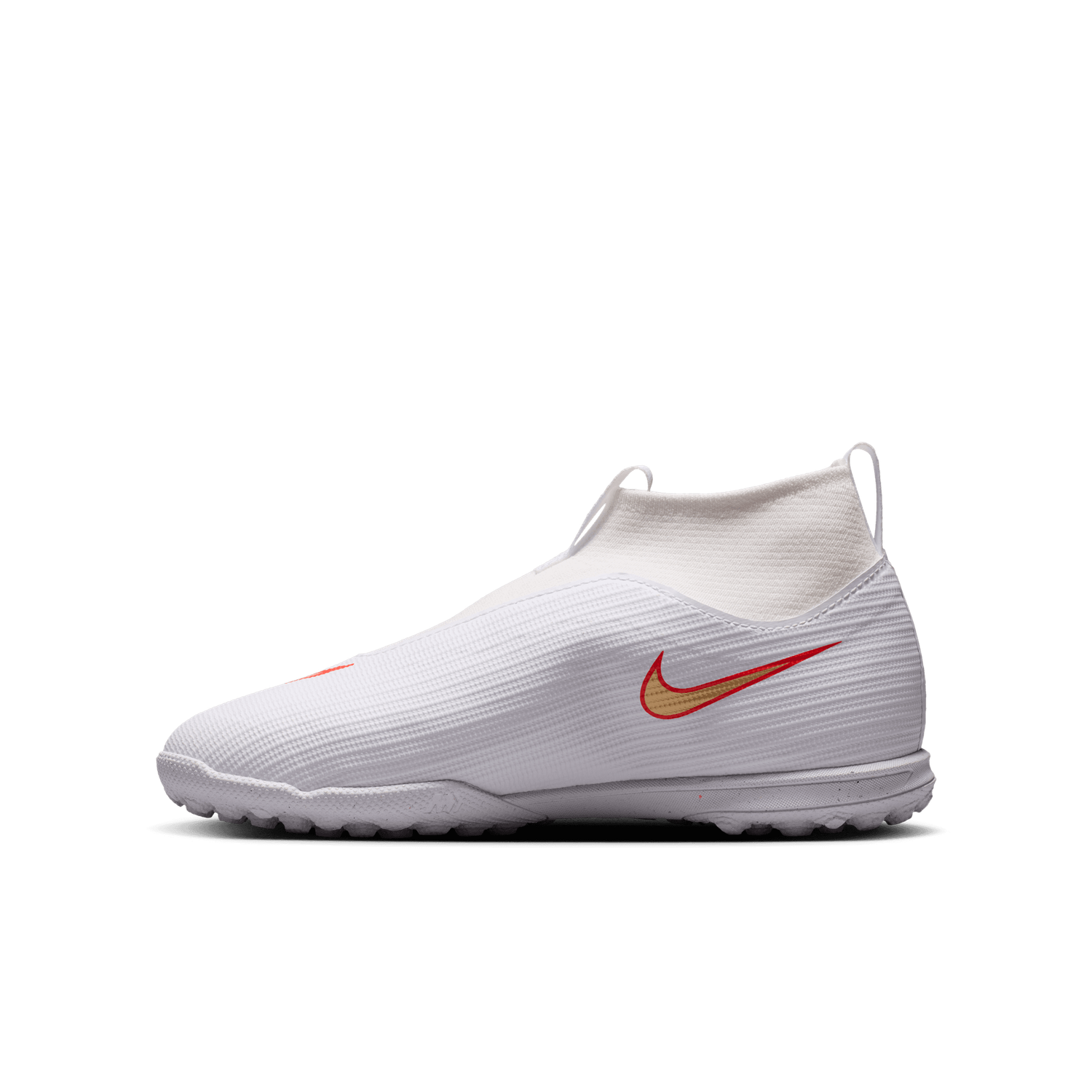 MERCURIAL SUPERFLY 11 ACADEMY TF JR (WHITE/GOLD)