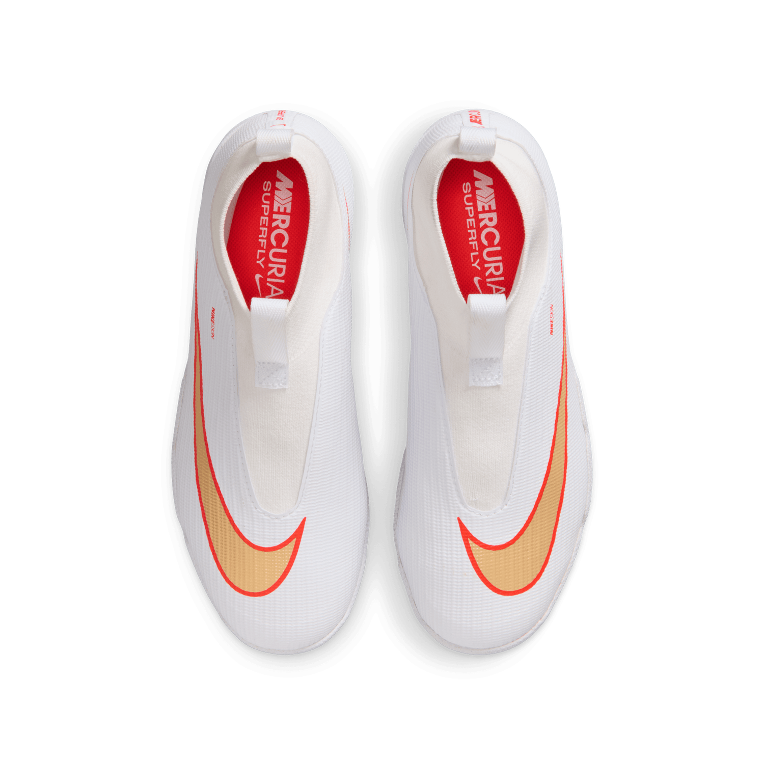 MERCURIAL SUPERFLY 11 ACADEMY TF JR (WHITE/GOLD)
