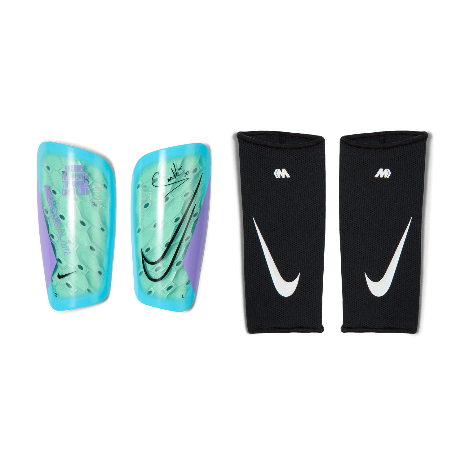 MERCURIAL LITE SK GUARD (GREEN/PURPLE)