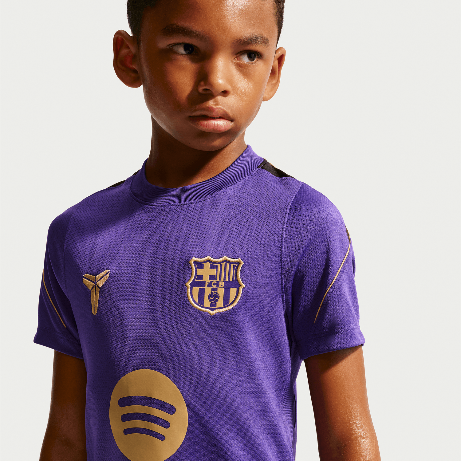 FC BARCELONA 26/27 AWAY STRIKE JERSEY YOUTH (PURPLE/GOLD)