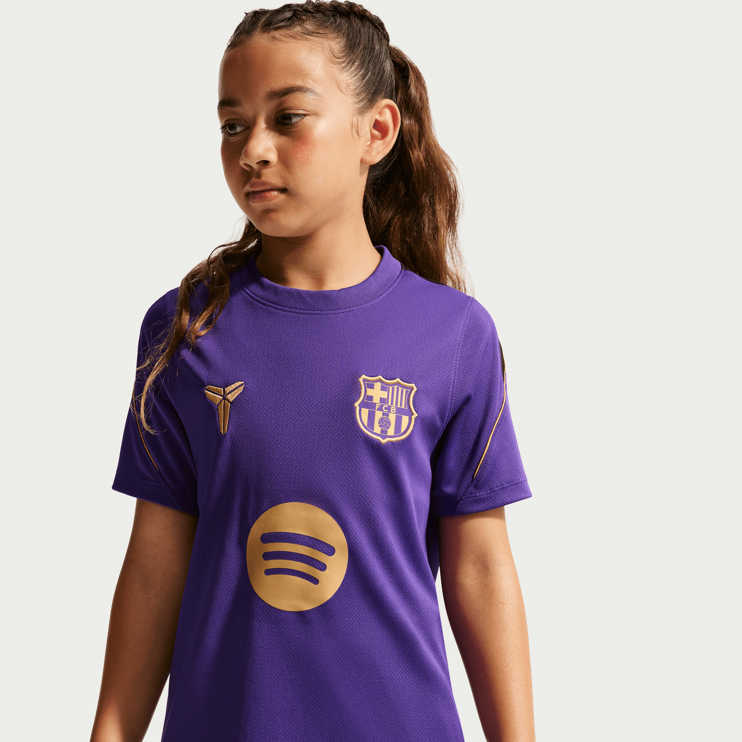 FC BARCELONA 26/27 AWAY STRIKE JERSEY YOUTH (PURPLE/GOLD)