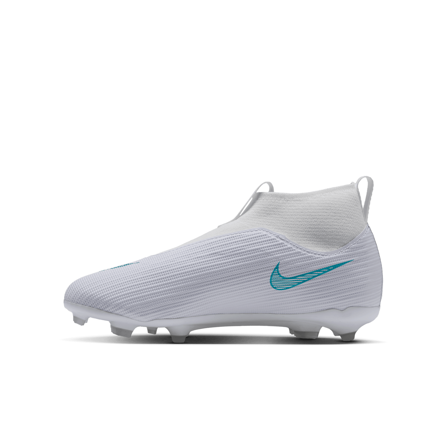 MERCURIAL SUPERFLY 11 ACADEMY FG/MG JR (WHITE/TEAL)