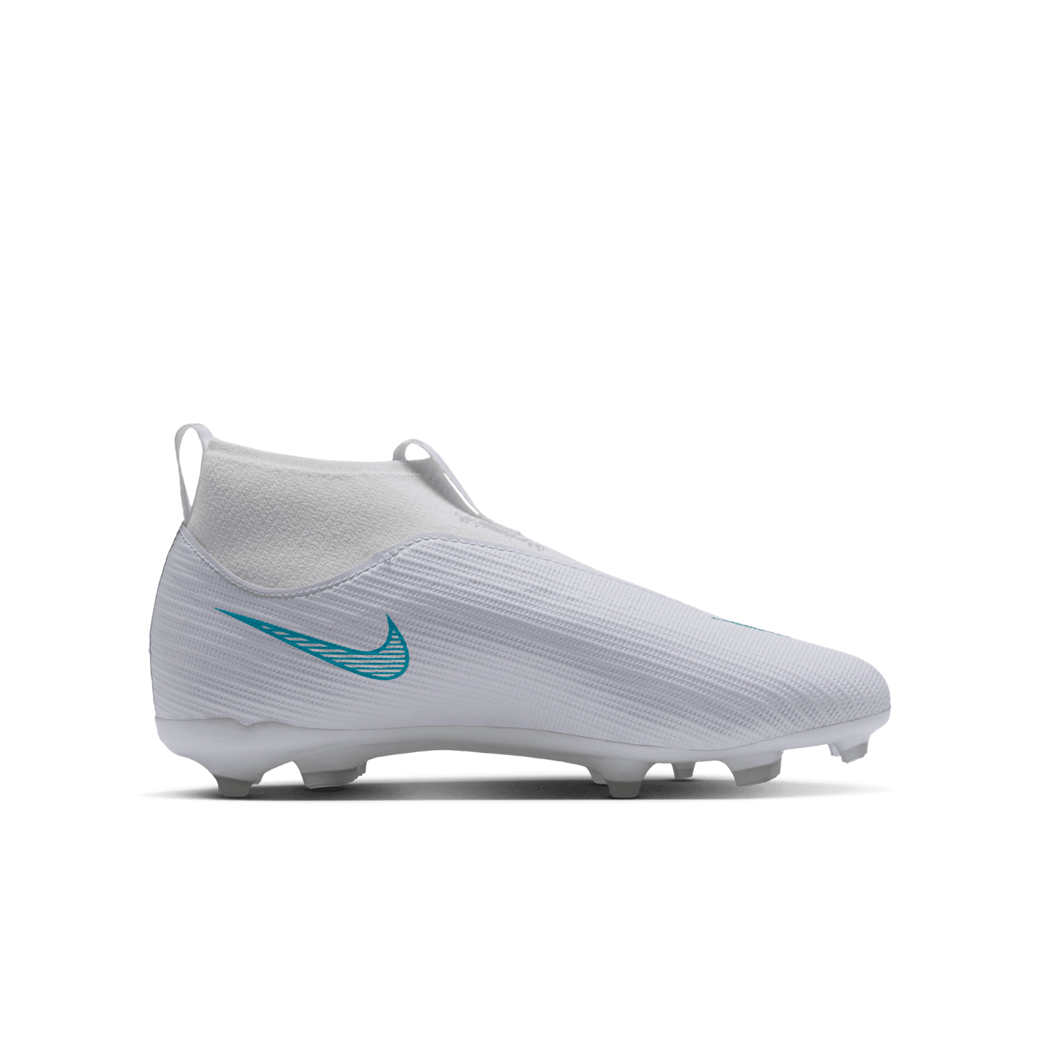 MERCURIAL SUPERFLY 11 ACADEMY FG/MG JR (WHITE/TEAL)