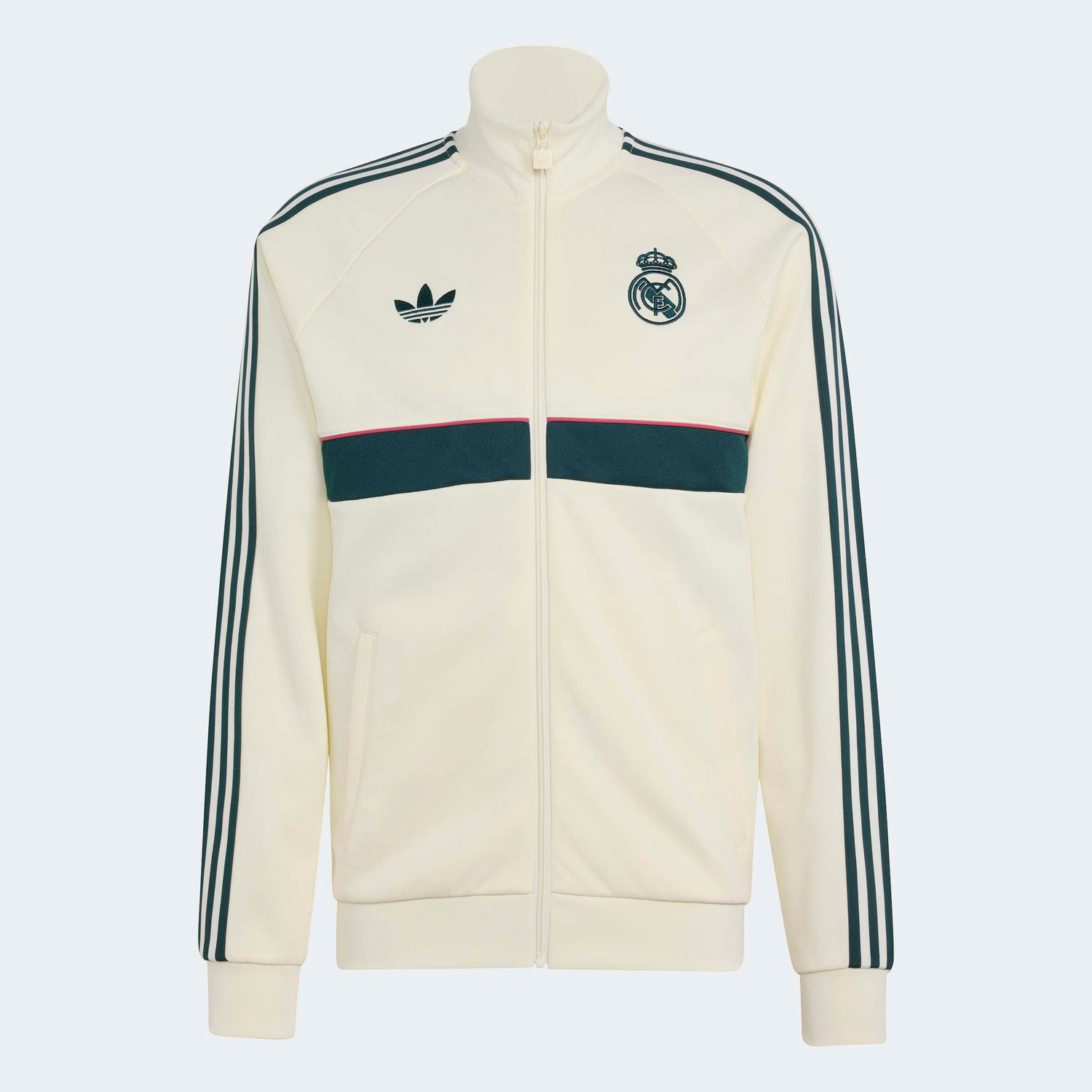 REAL MADRID 26/27 ORIGINALS TRACK JACKET (CREAM/GREEN)