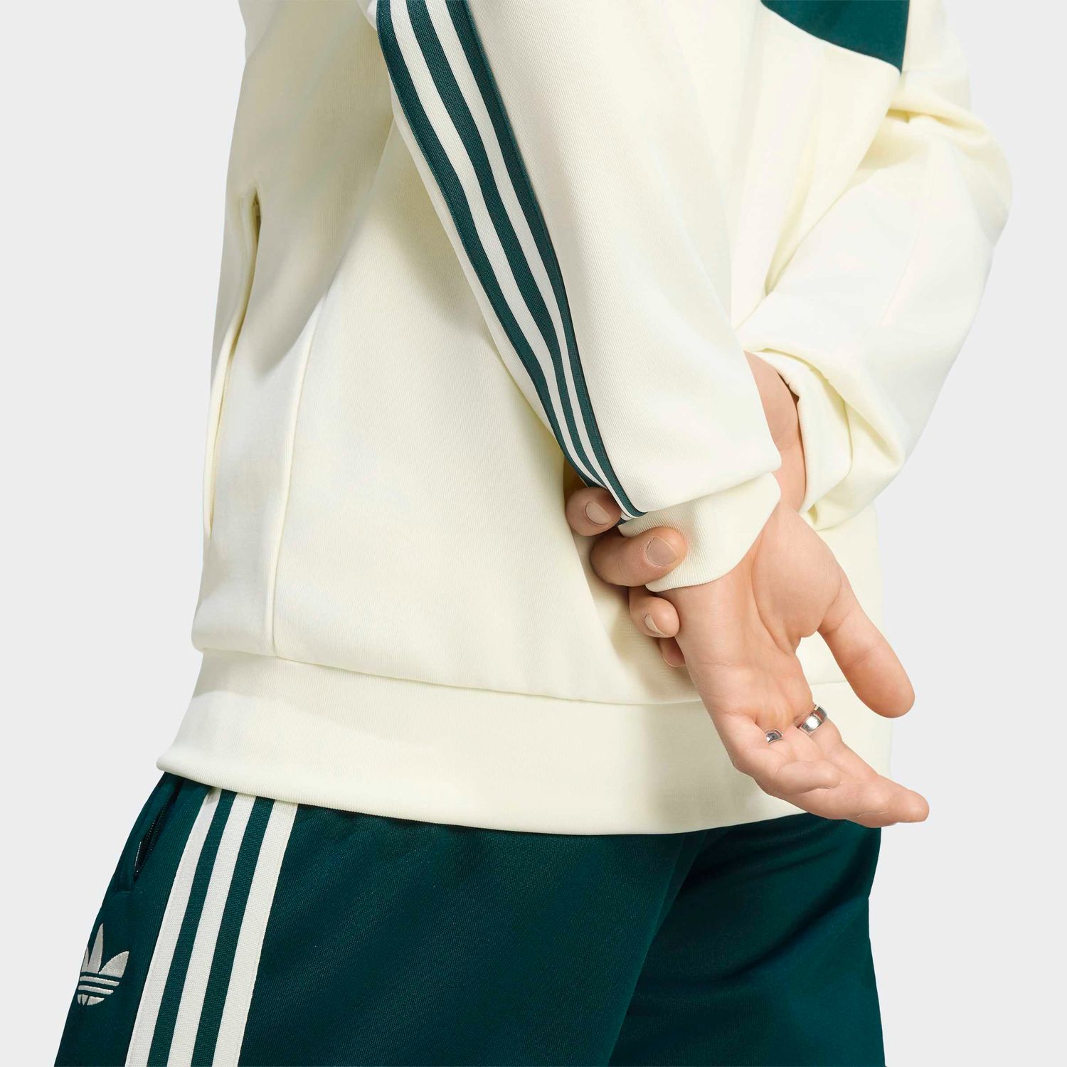 REAL MADRID 26/27 ORIGINALS TRACK JACKET (CREAM/GREEN)