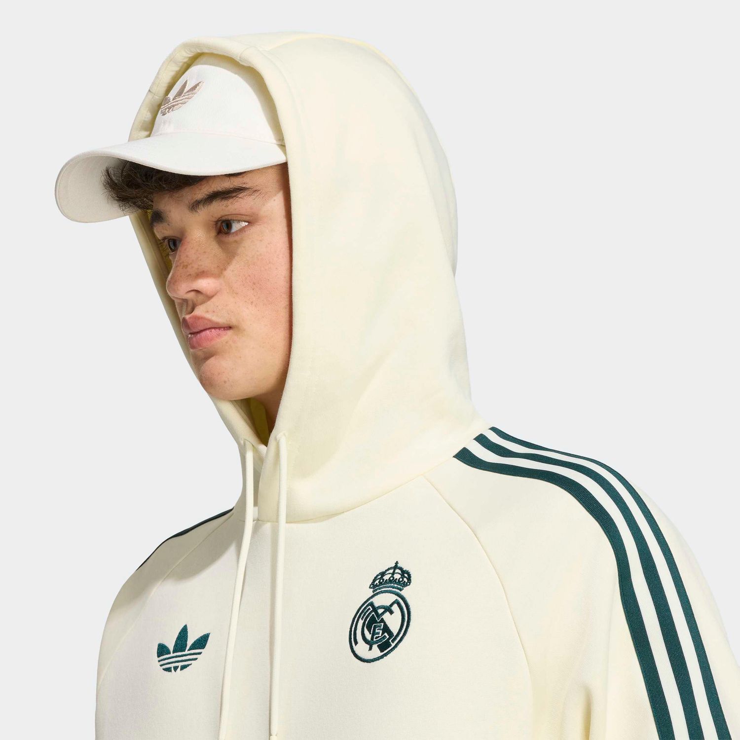 REAL MADRID 26/27 ORIGINALS HOODIE (CREAM/GREEN)