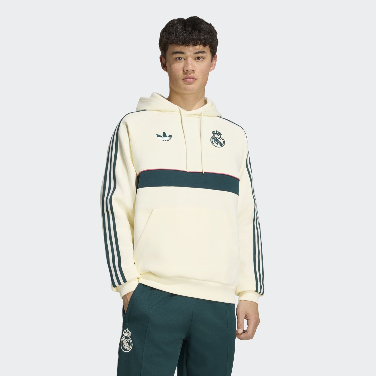 REAL MADRID 26/27 ORIGINALS HOODIE (CREAM/GREEN)