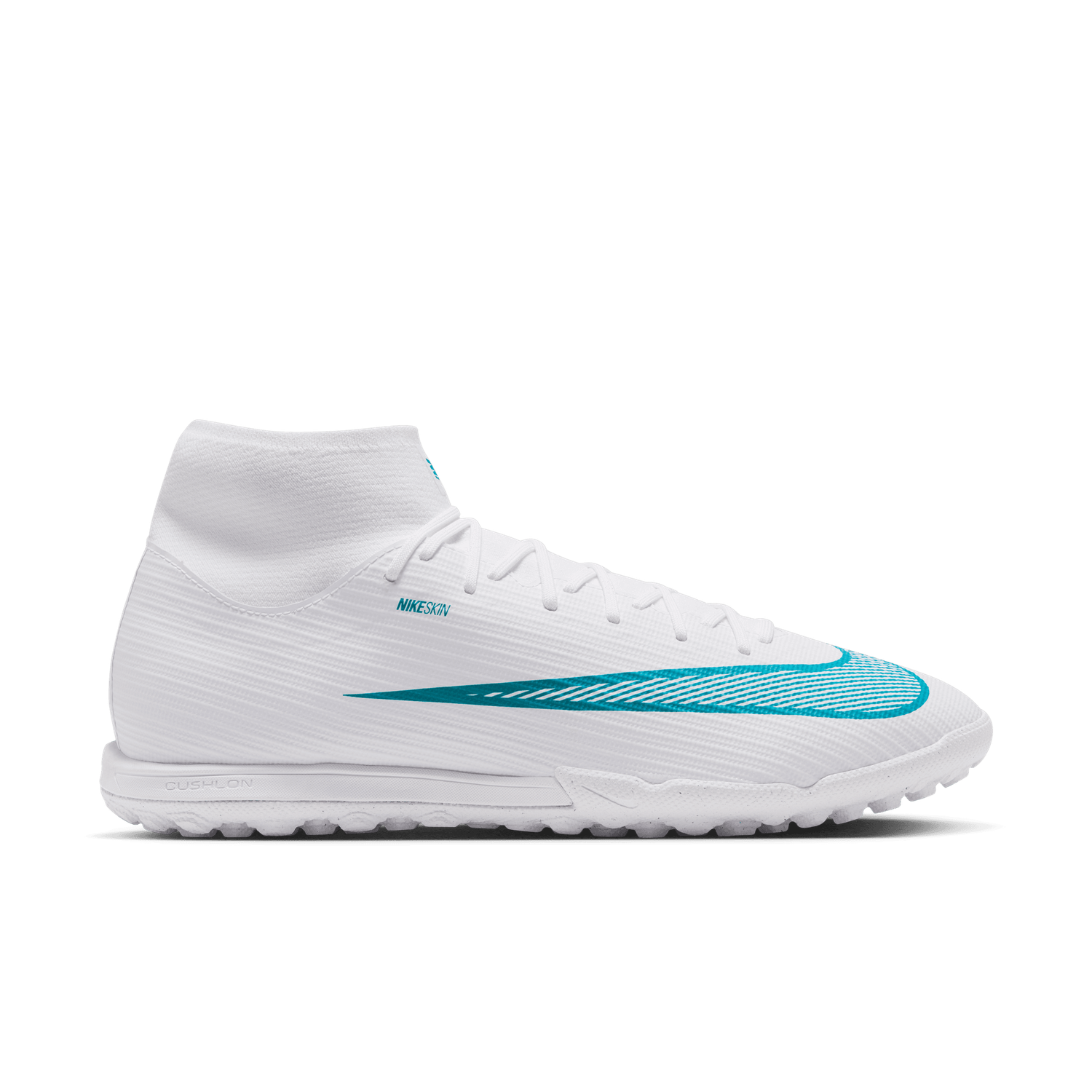 MERCURIAL SUPERFLY 11 ACADEMY TF (WHITE/TEAL)