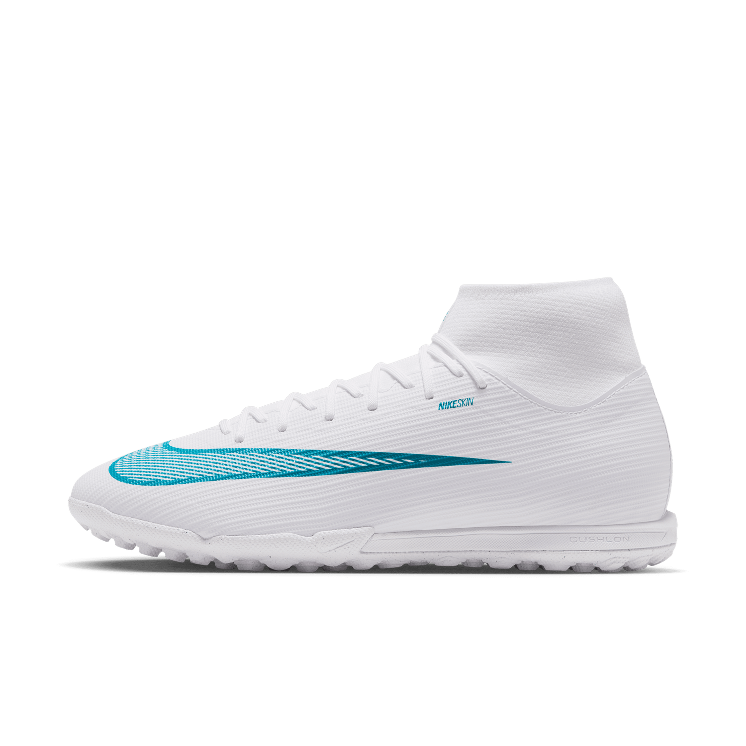 MERCURIAL SUPERFLY 11 ACADEMY TF (WHITE/TEAL)