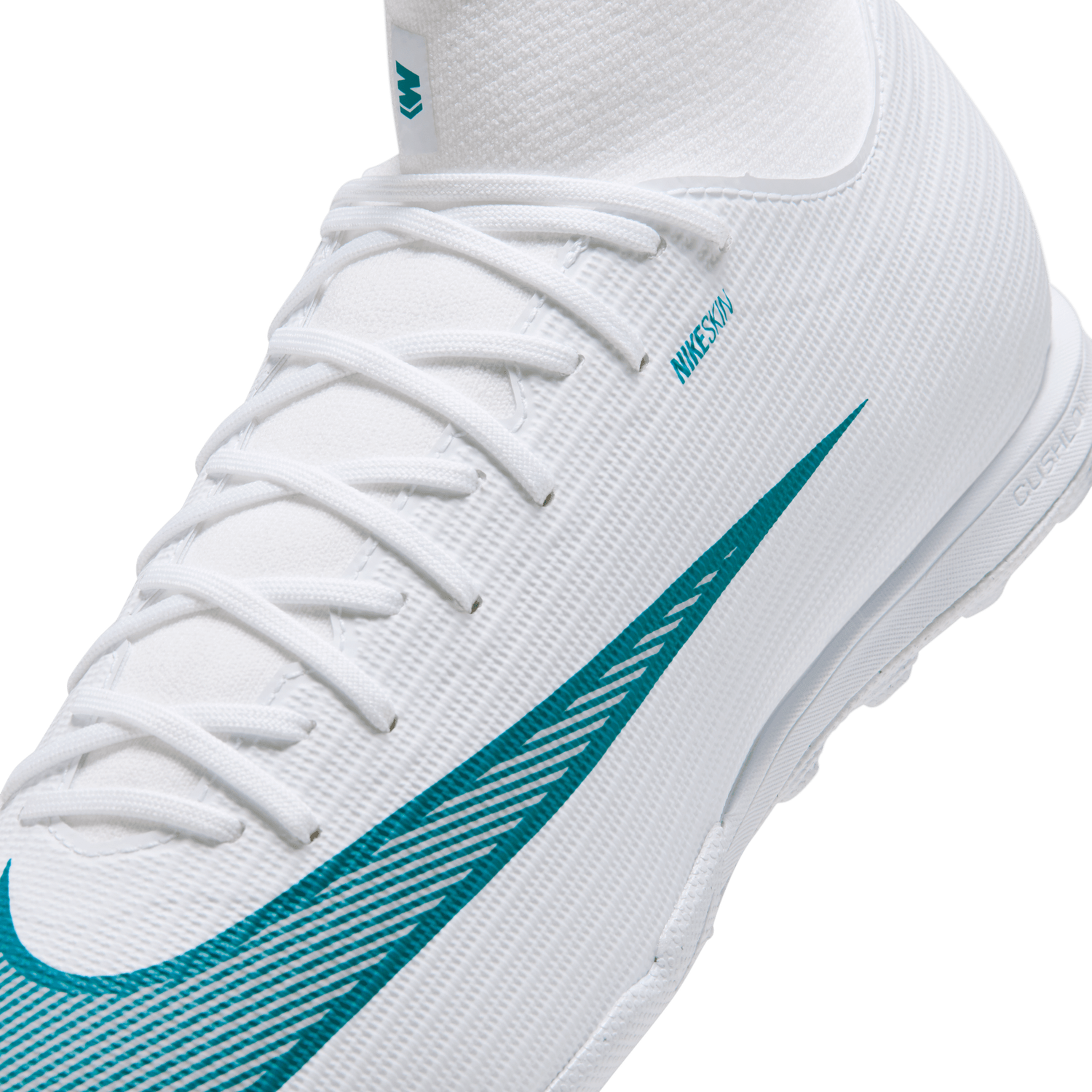 MERCURIAL SUPERFLY 11 ACADEMY TF (WHITE/TEAL)