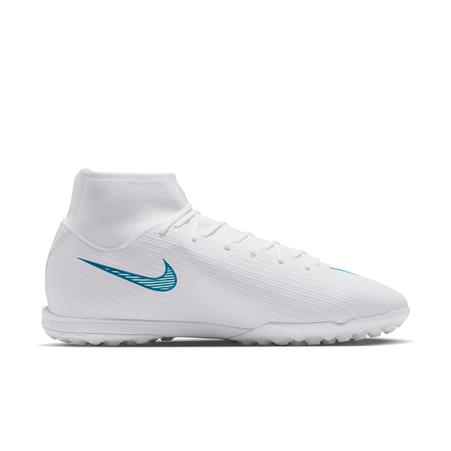 MERCURIAL SUPERFLY 11 ACADEMY TF (WHITE/TEAL)