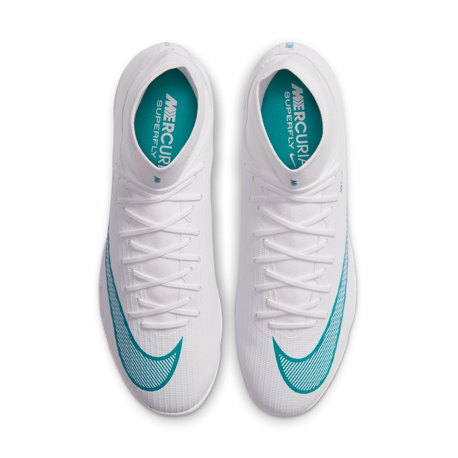 MERCURIAL SUPERFLY 11 ACADEMY TF (WHITE/TEAL)