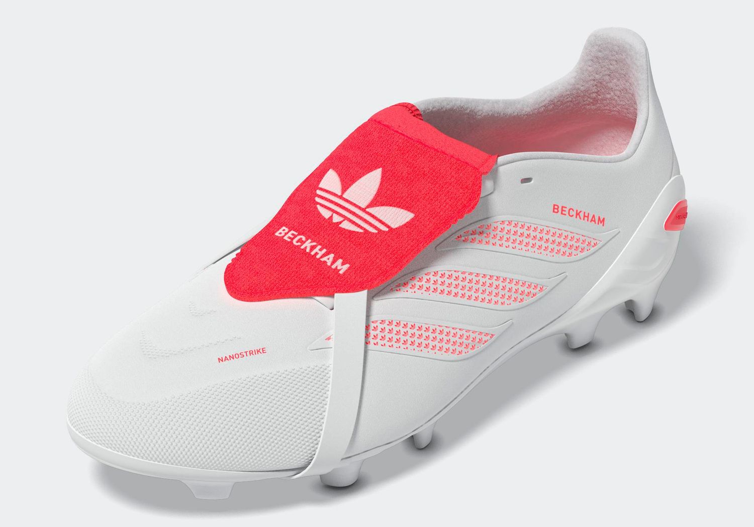 PREDATOR LEAGUE FT DB FG JR (WHITE/RED)