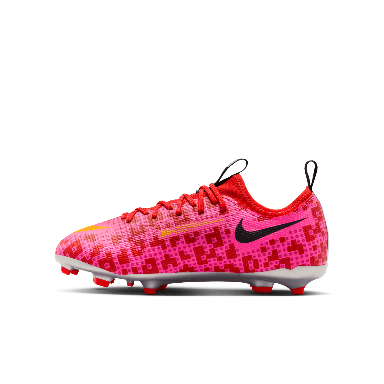 MERCURIAL VAPOR 17 ACADEMY LEGO FG/MG JR (PINK/YELLOW)