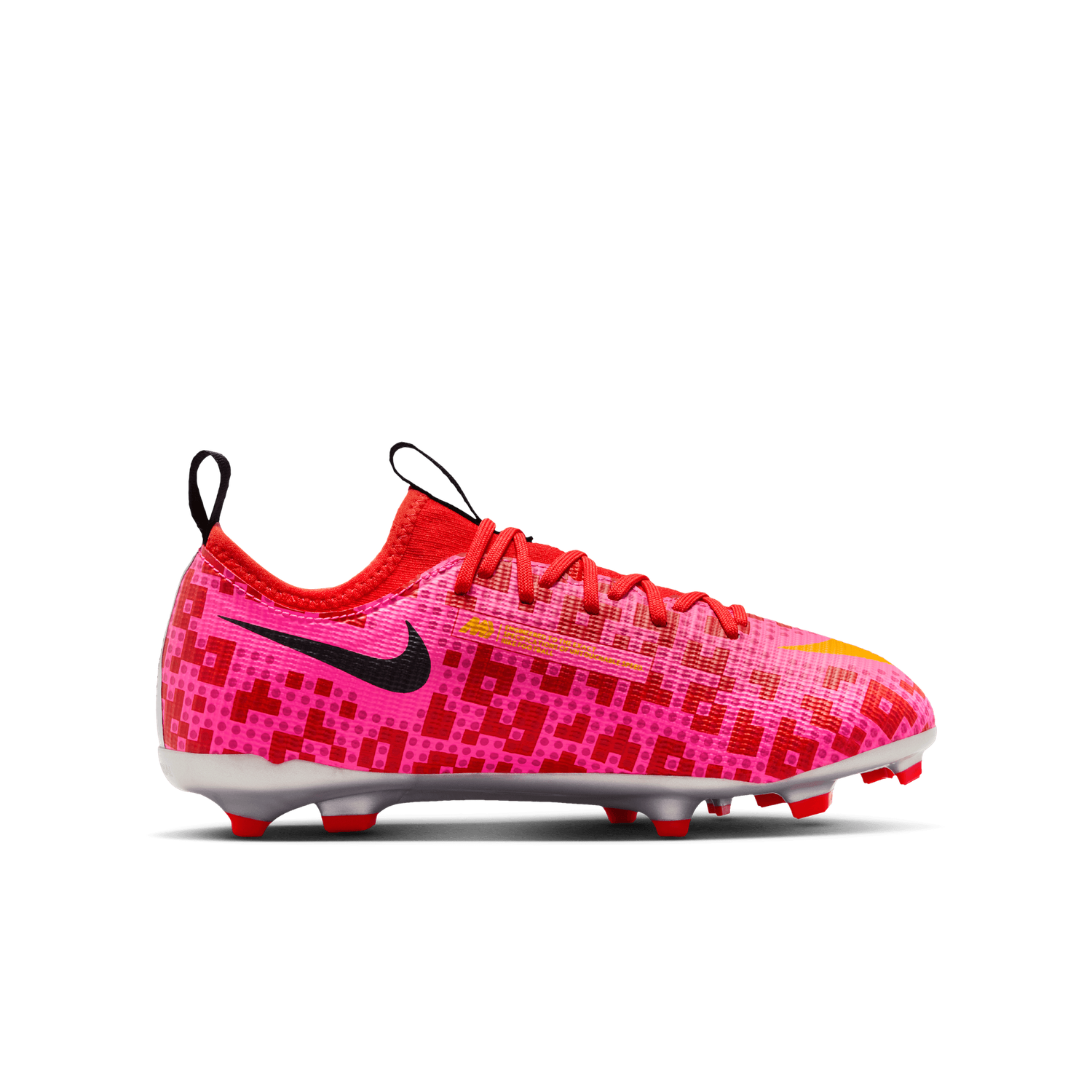 MERCURIAL VAPOR 17 ACADEMY LEGO FG/MG JR (PINK/YELLOW)