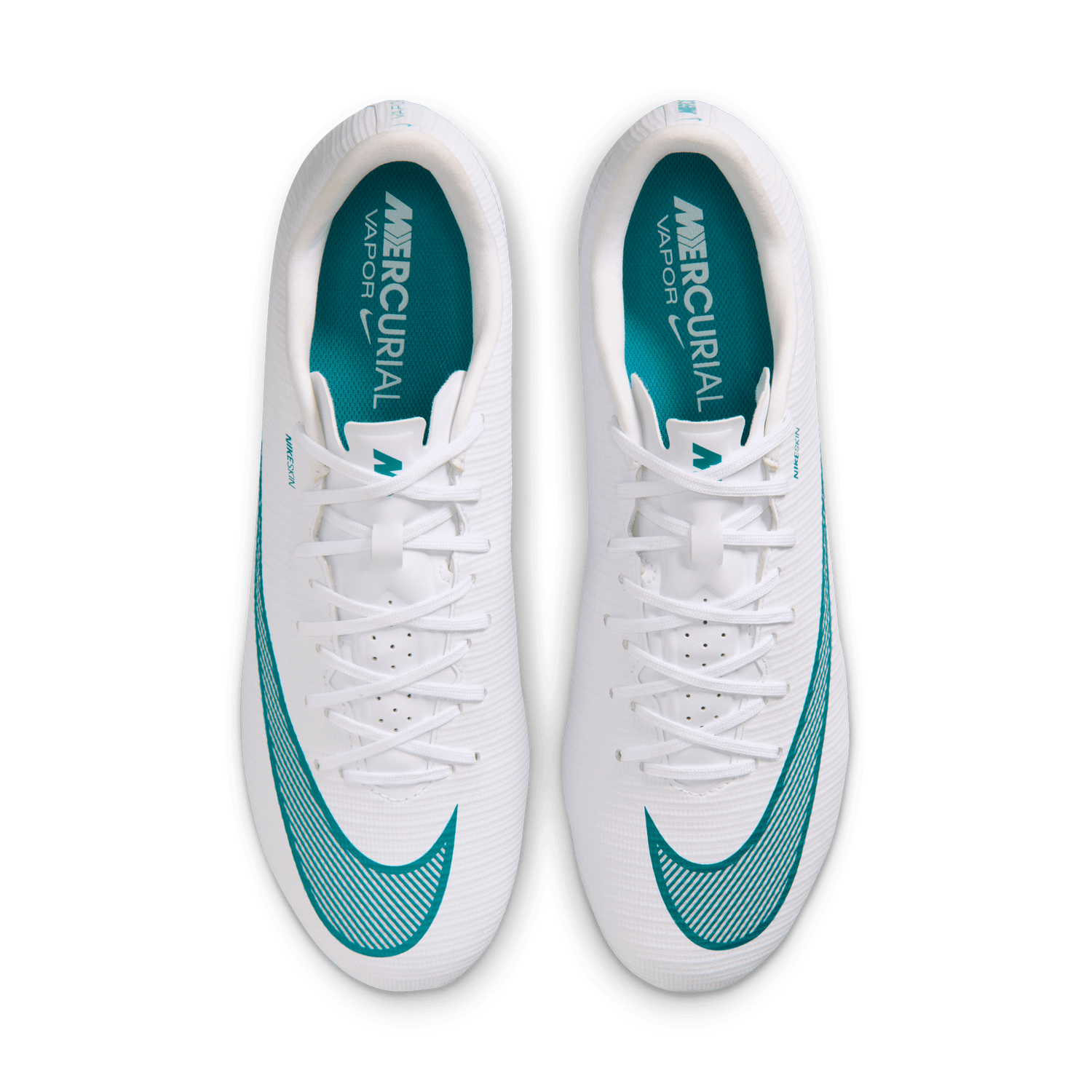 MERCURIAL VAPOR 17 ACADEMY FG/MG (WHITE/TEAL)