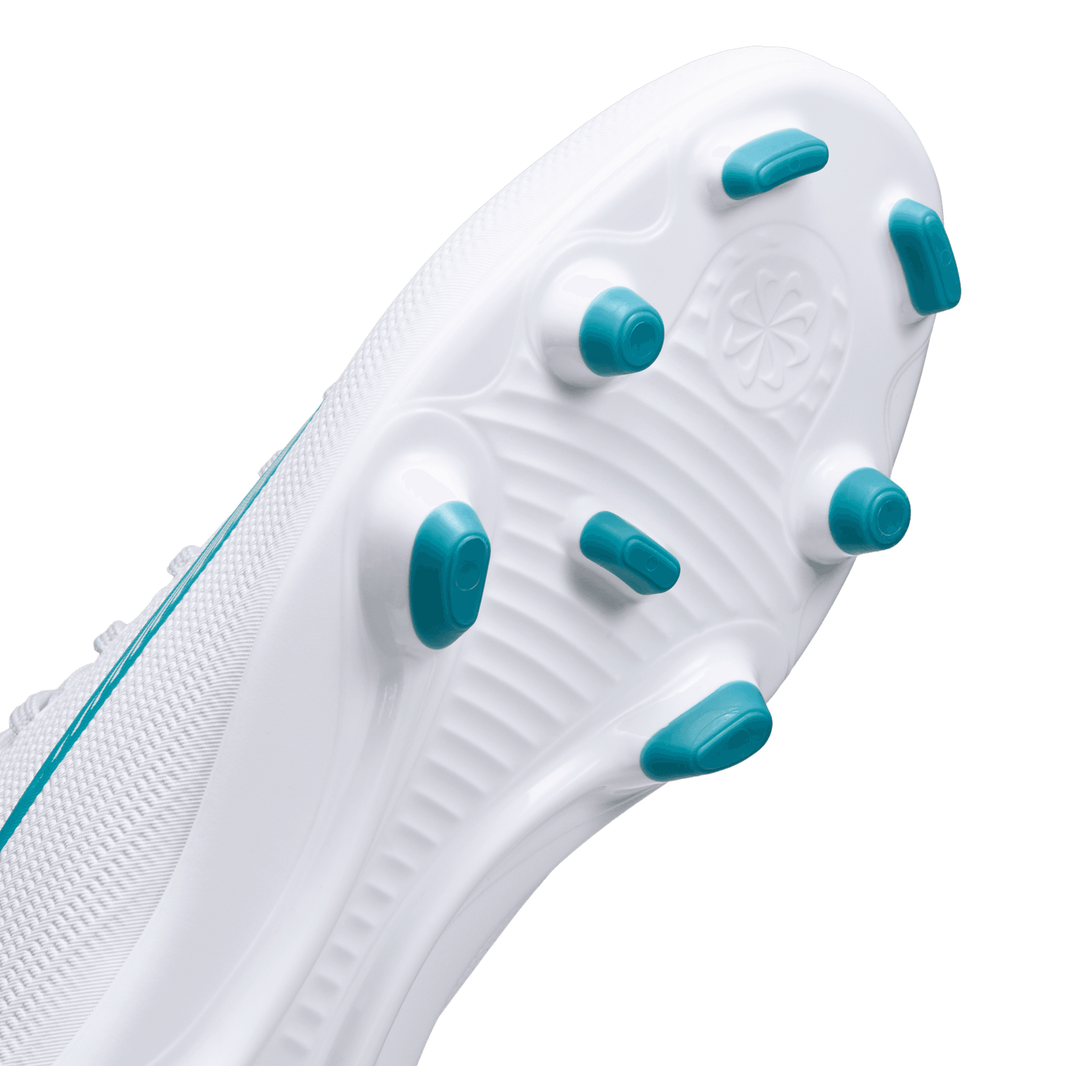MERCURIAL SUPERFLY 11 CLUB FG/MG JR (WHITE/TEAL)