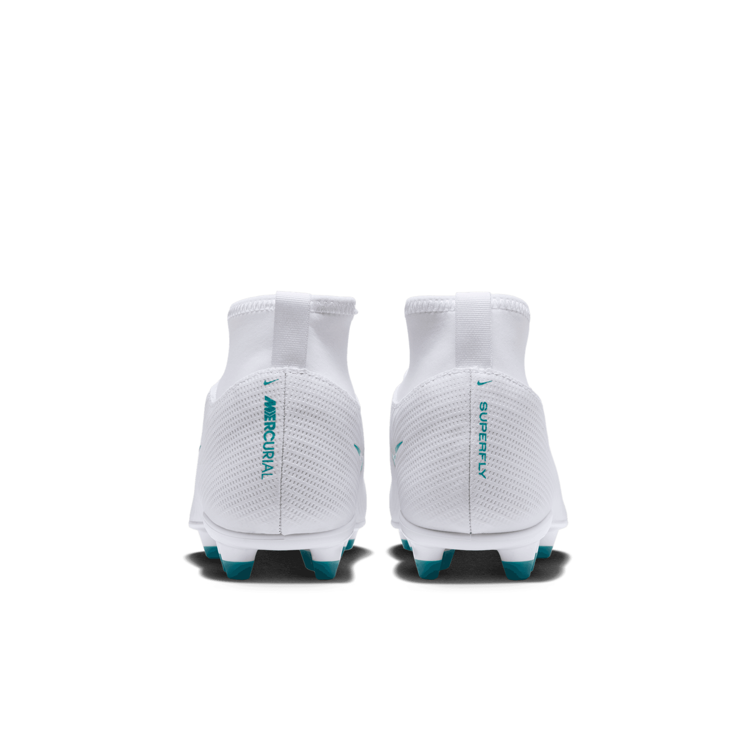 MERCURIAL SUPERFLY 11 CLUB FG/MG JR (WHITE/TEAL)