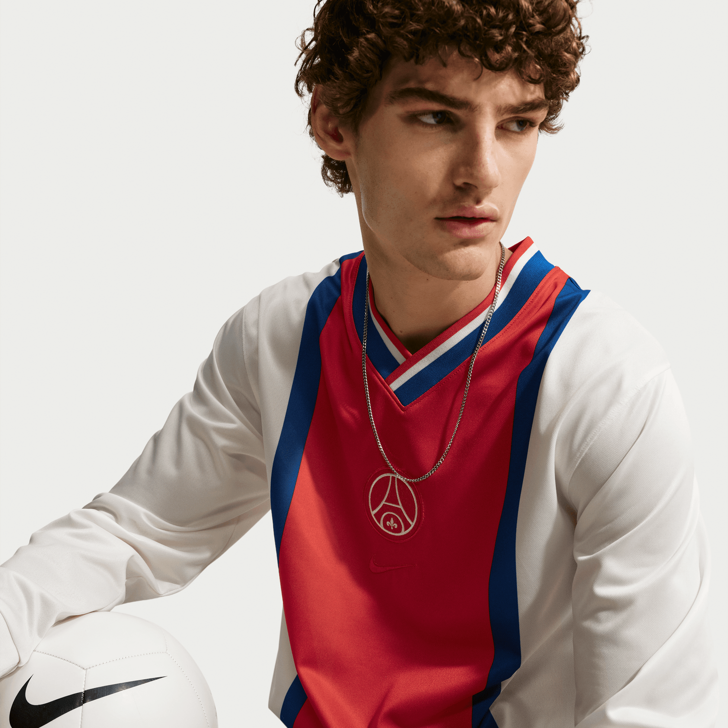 PSG 26/27 ENERGY LS AWAY JERSEY (WHITE/RED)