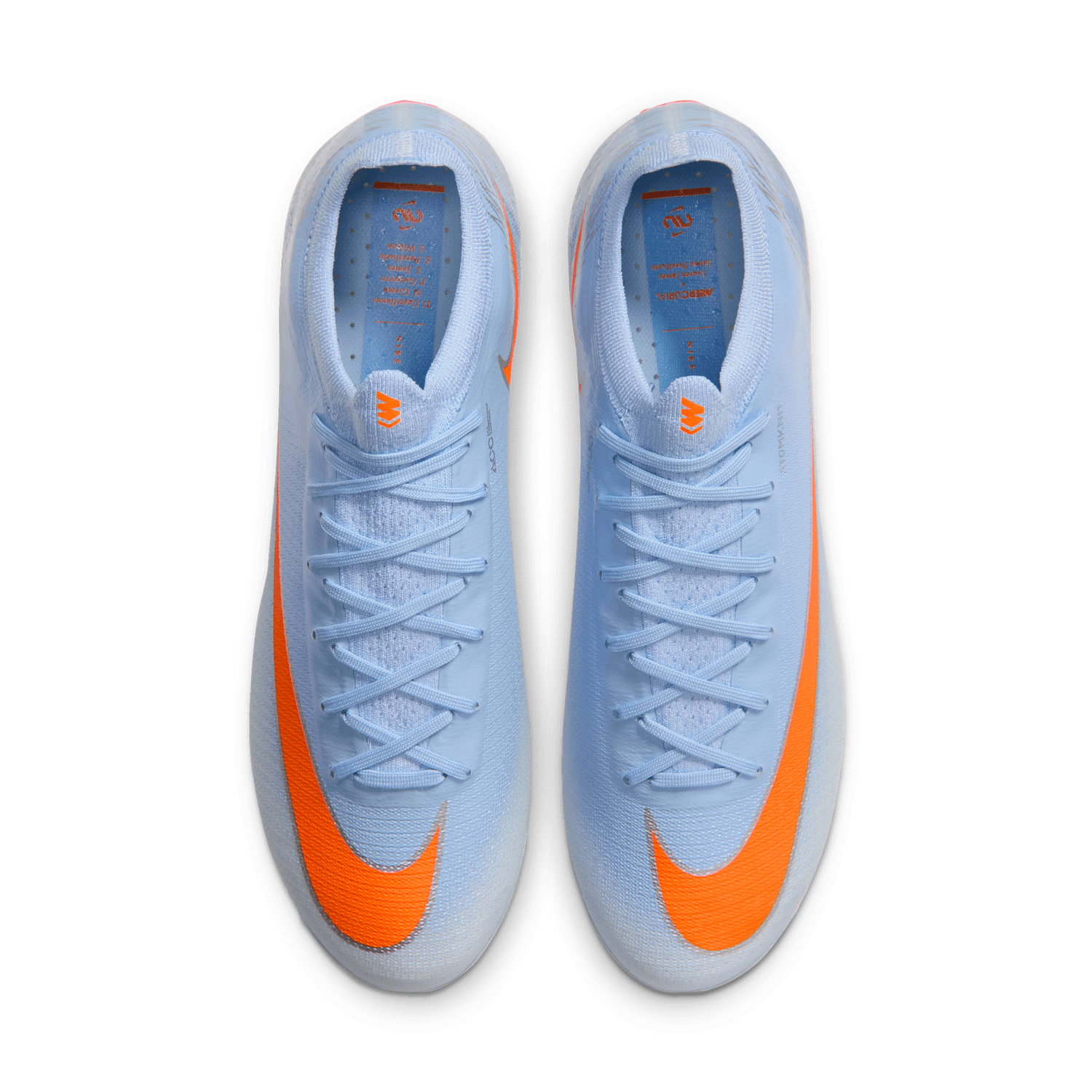 MERCURIAL VAPOR 17 ELITE NU4 FG (LIGHT BLUE/ORANGE)