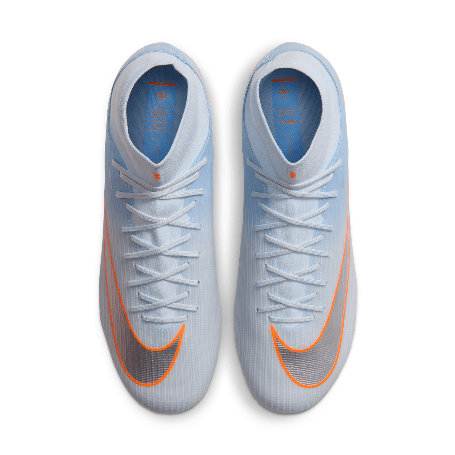 MERCURIAL SUPERFLY 11 ACADEMY NU4 FG/MG (LIGHT BLUE/ORANGE)