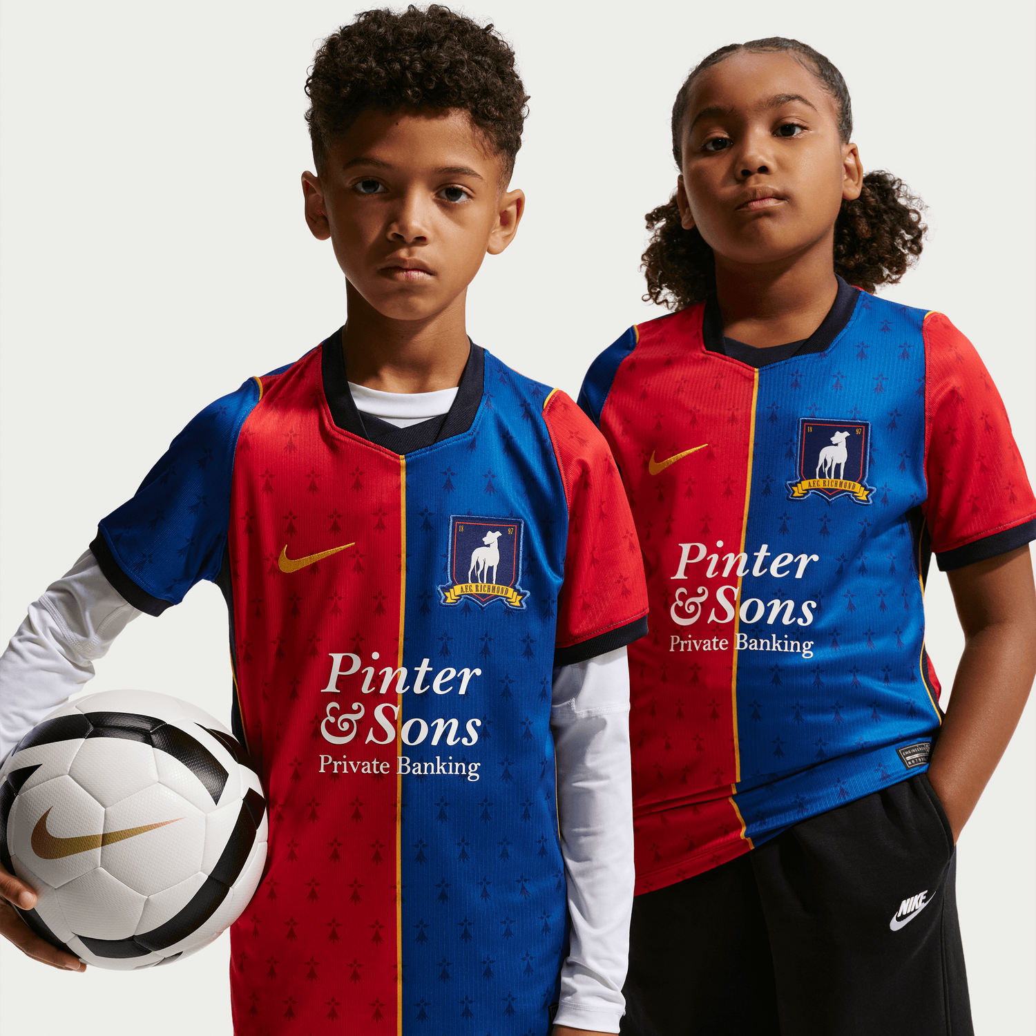 TED LASSO AFC RICHMOND 2026 HOME JERSEY YOUTH (BLUE/RED)