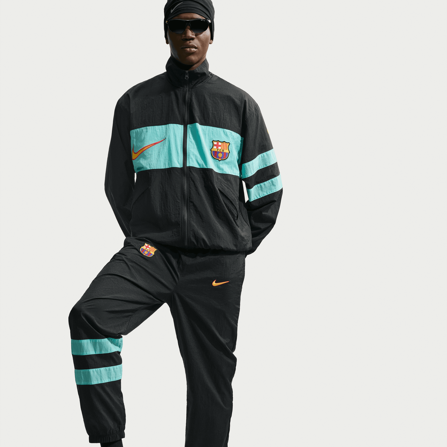 FC BARCELONA 26/27 REPEL i96 TRACK JACKET THIRD (BLACK/TEAL)