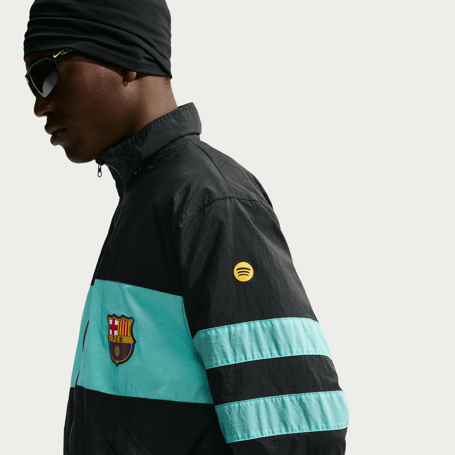 FC BARCELONA 26/27 REPEL i96 TRACK JACKET THIRD (BLACK/TEAL)